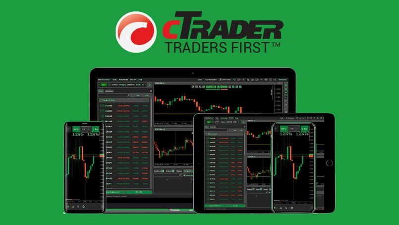 Nền tảng cTrader được tích hợp trên sàn 