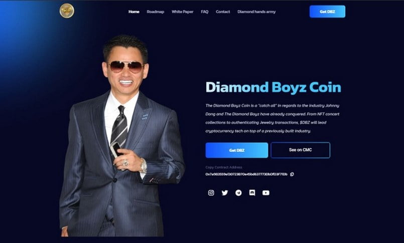 Johny Dang ông chủ sở hữu đồng diamond boyz coin