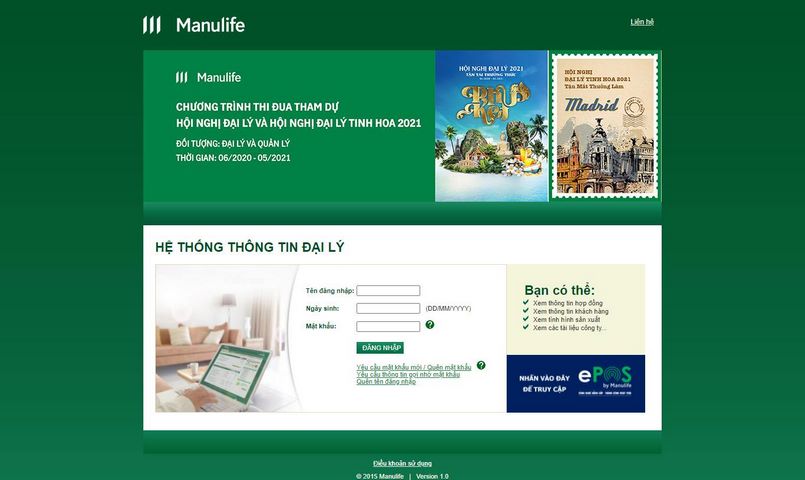 Thiết kế bảng minh họa trên hệ thống đaily manulife