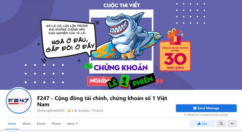 Cộng đồng F247 đang sôi nổi trên trang Facebook