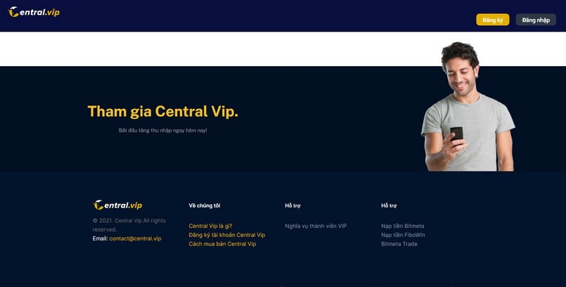 Chính sách hoa hồng khi tham gia Central Vip