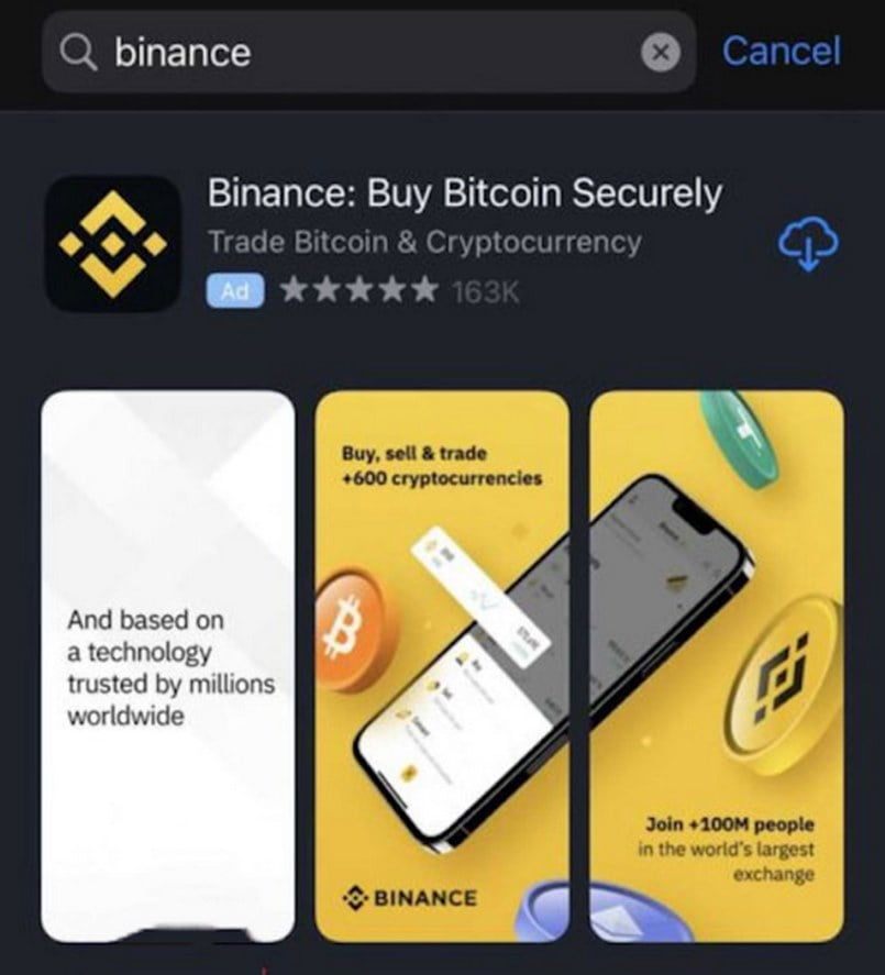 Tải app Binance về điện thoại