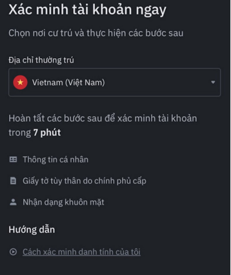 Chọn địa chỉ thường trú giống trên giấy tờ