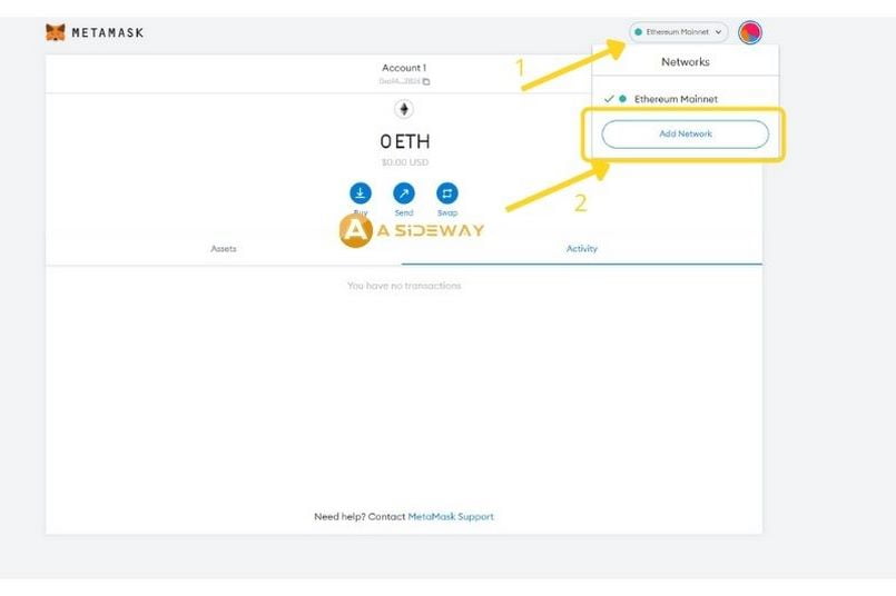 Tạo ví Metamask