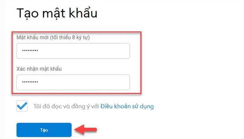 Tạo mật khẩu cho ví trước khi thêm mạng Avalanche vào ví Metamask