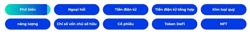 Các loại sản phẩm sàn FXGT.com