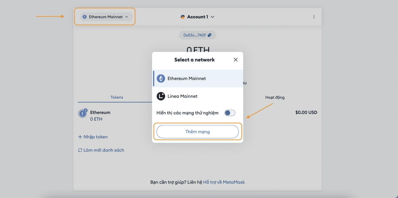 Thêm mạng Fantom vào Metamask